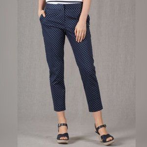 Boden navy polka dot Bistro pants